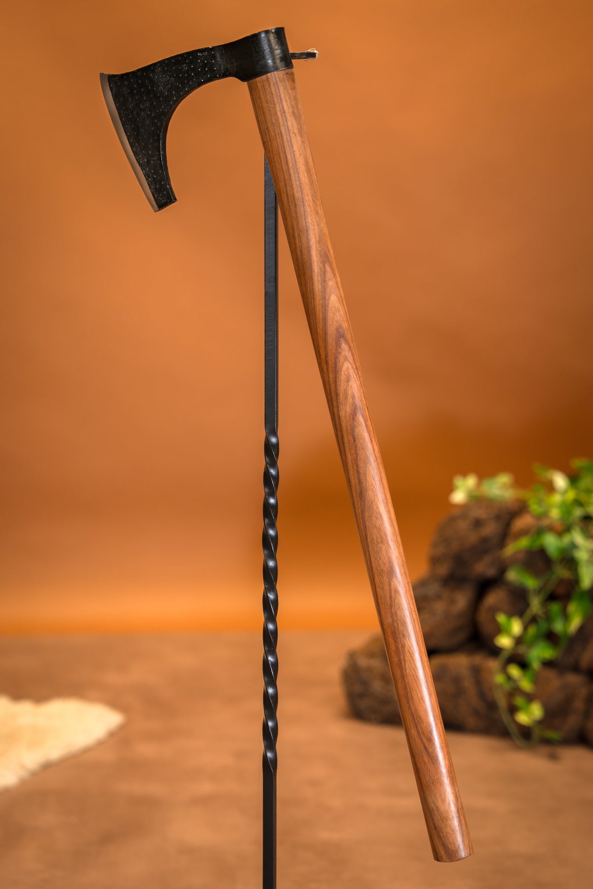 Huscarl skeggox viking, type C, semi-tranchant