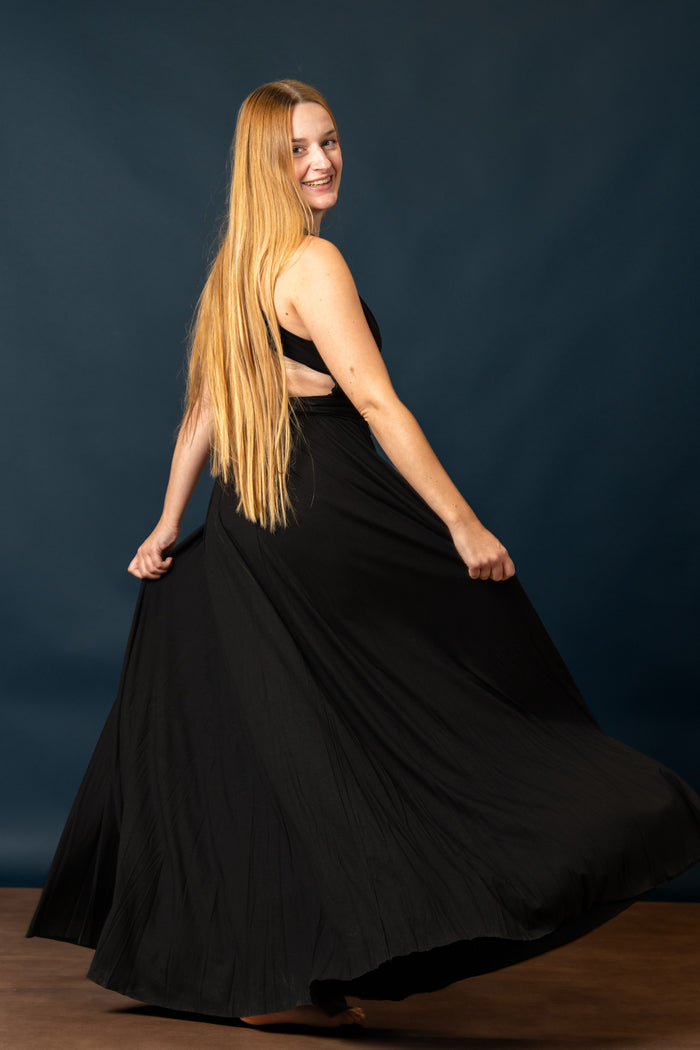 Godinnen Jurk Aphrodite, zwart