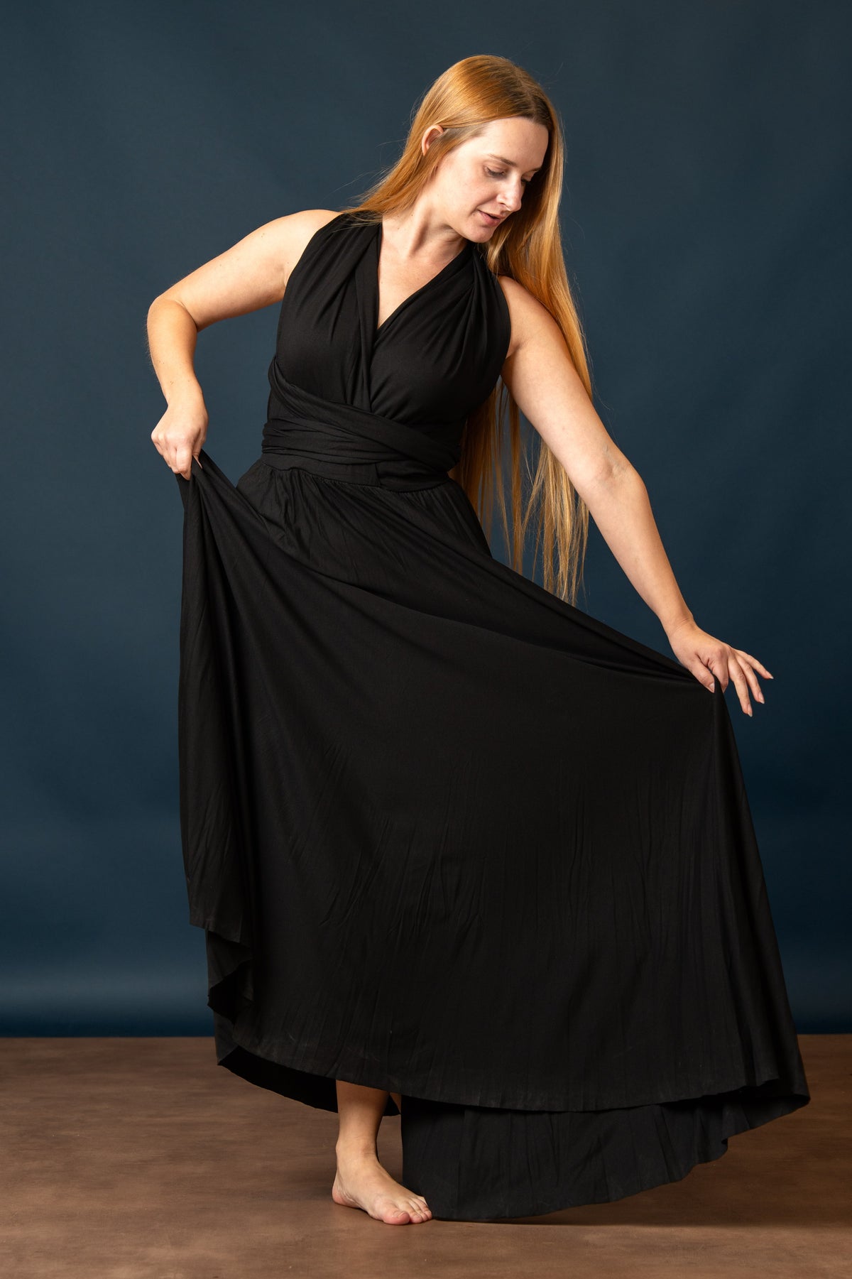 Godinnen Jurk Aphrodite, zwart