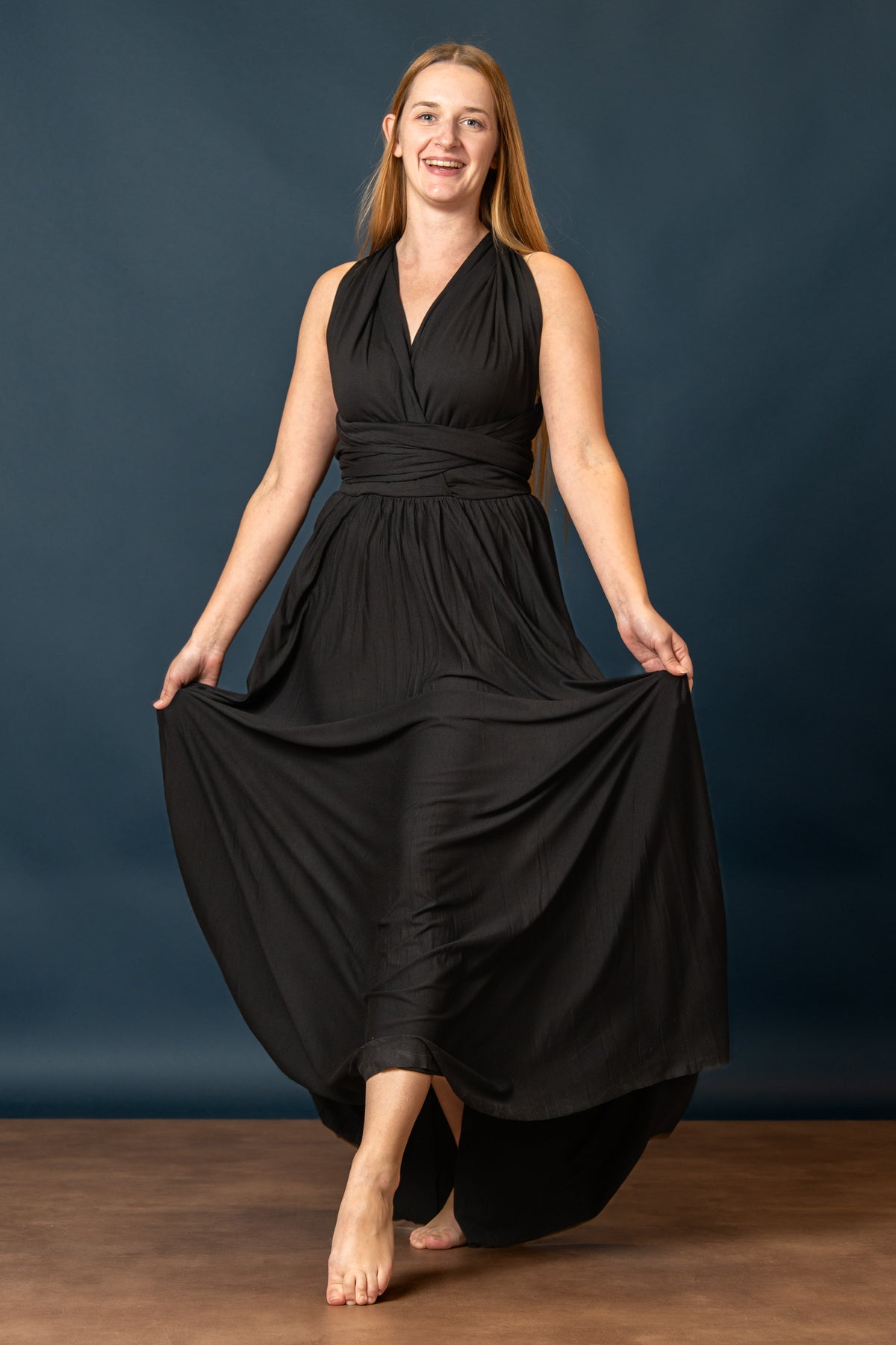 Robe déesses Aphrodite, noir