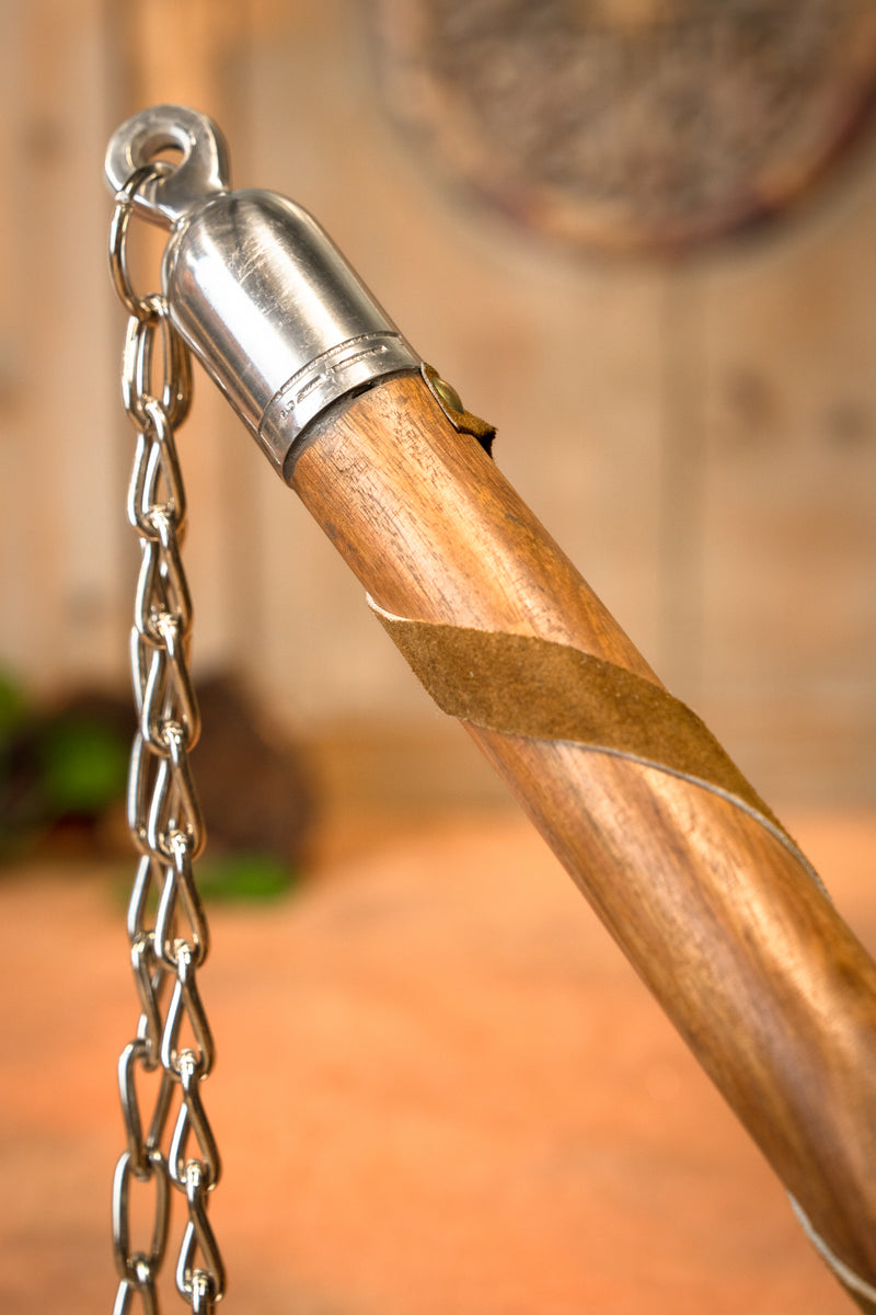 Średniowieczny cep bojowy z 2 gwiazdami