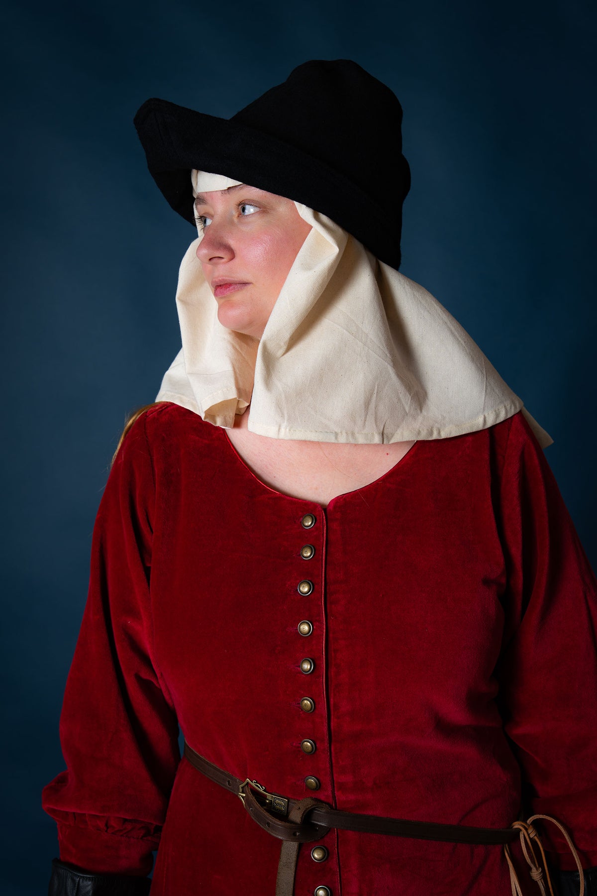 Sombrero bycocket, negro, mezcla de lana