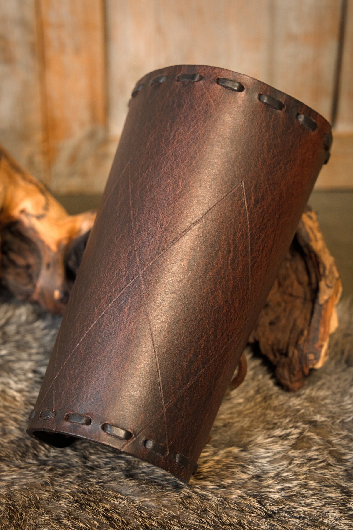 Robin leren bracers, onderarmbeschermers