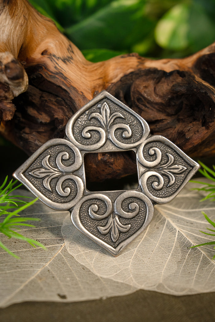 Viking bag decoration Birka, silvered