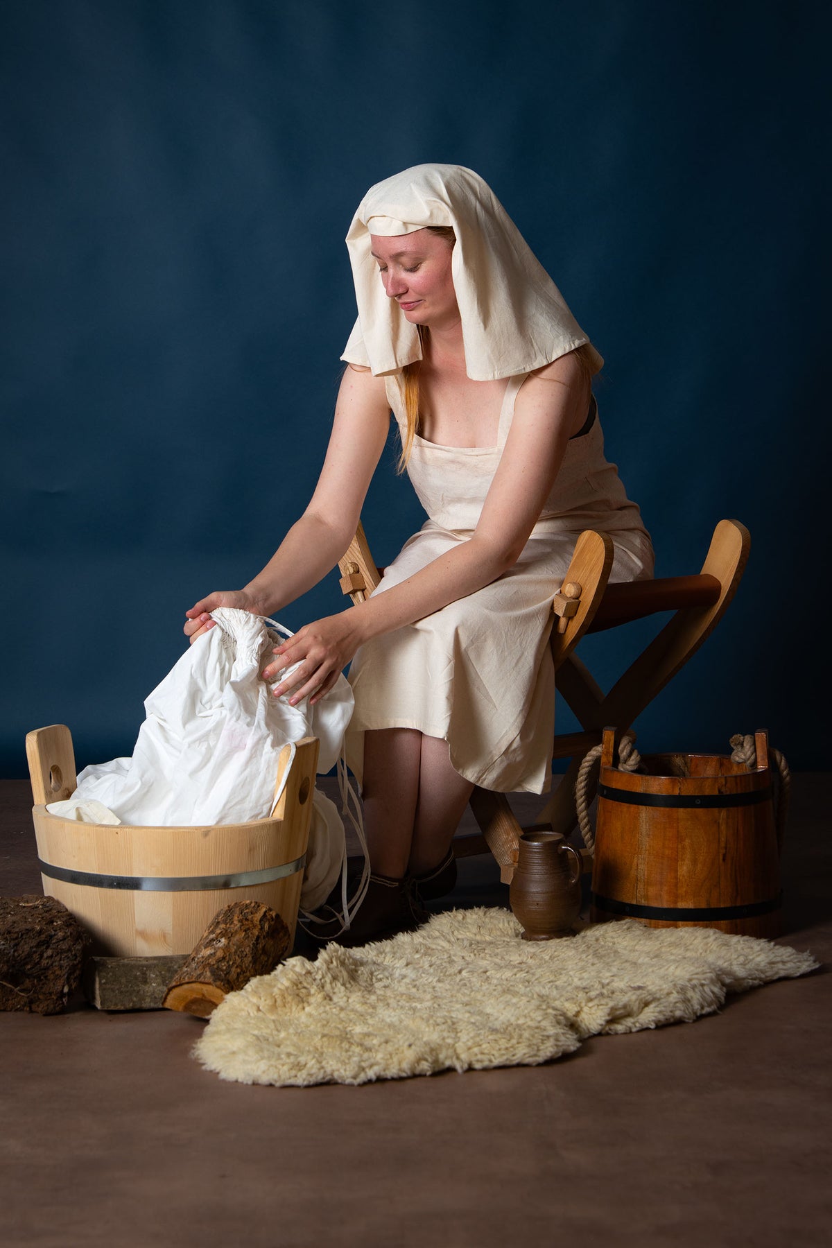 Badklänning Metta, crème