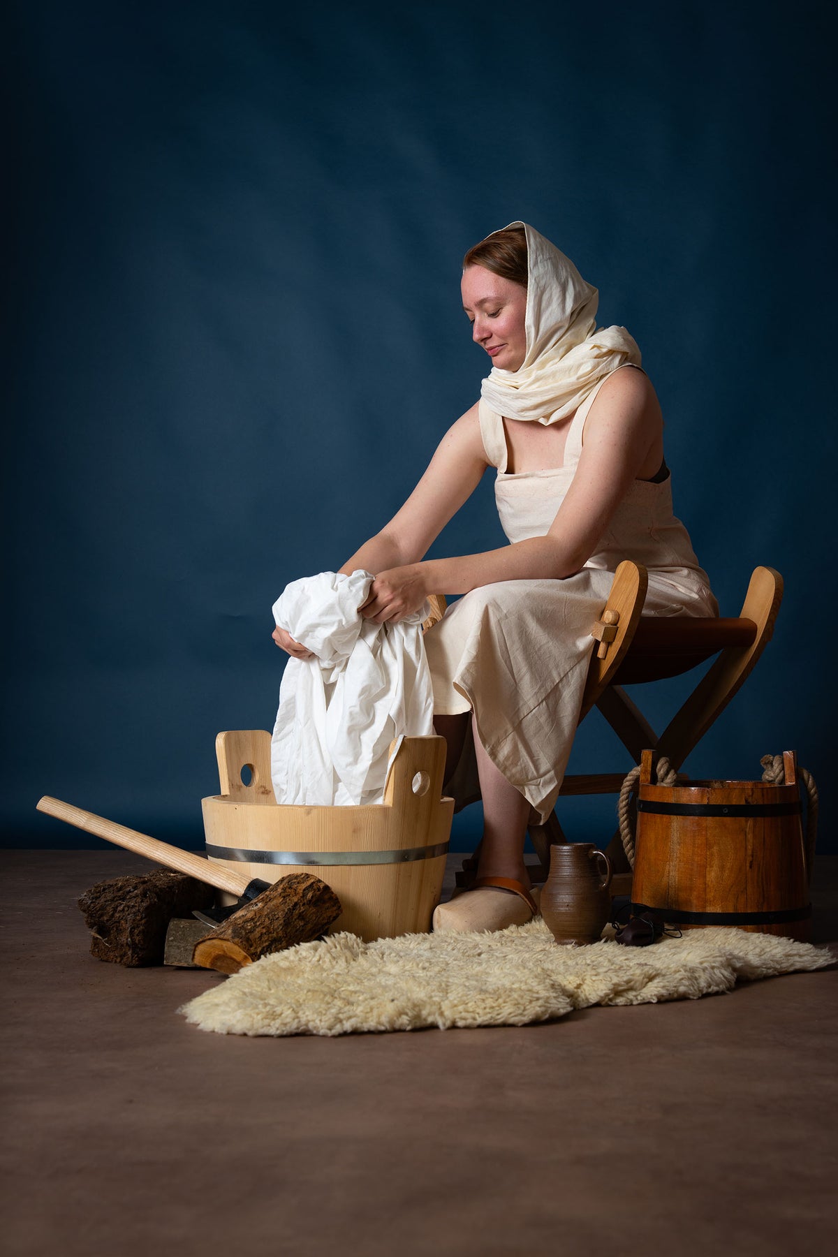 Badklänning Metta, crème