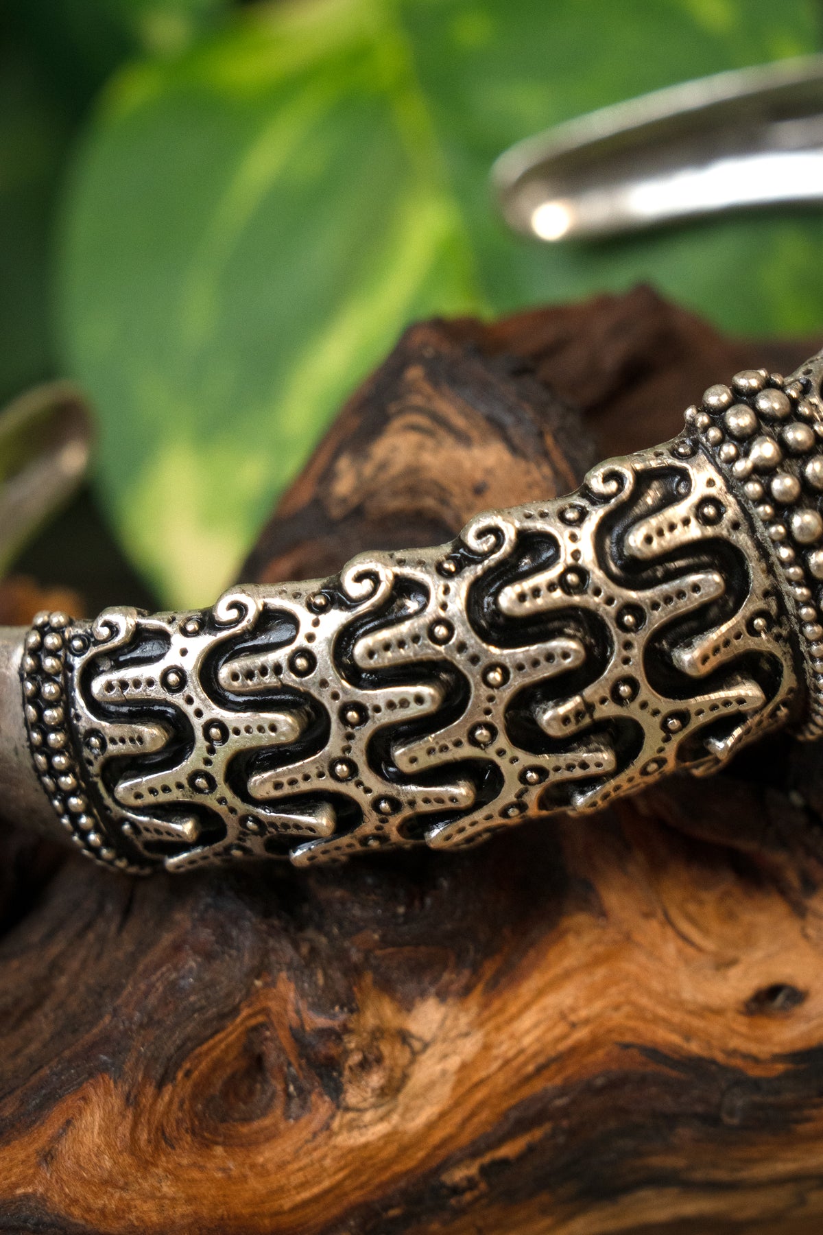 Wikińska bransoleta Orupgård, brąz posrebrzany