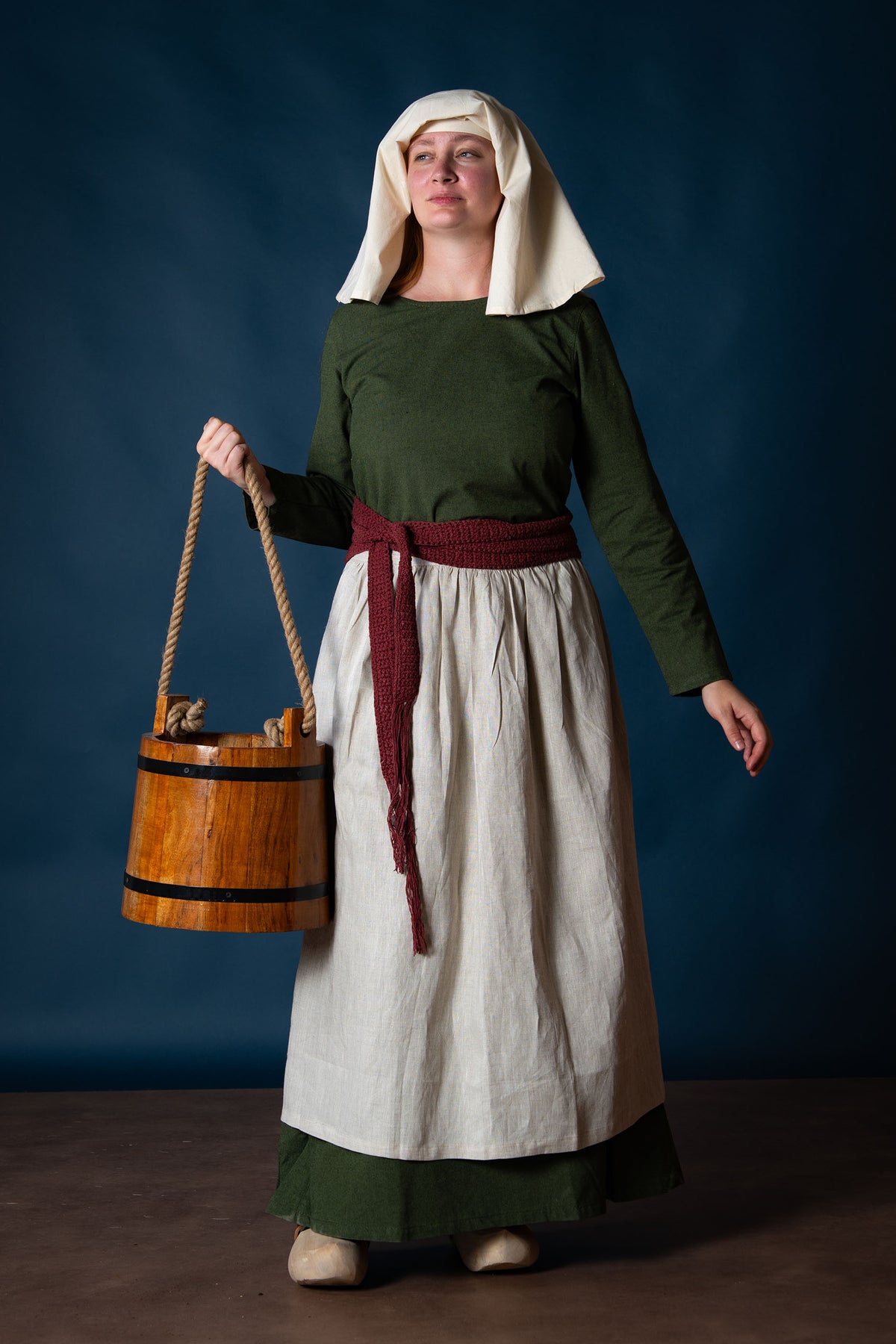 Middeleeuwse jurk Freya (groen)