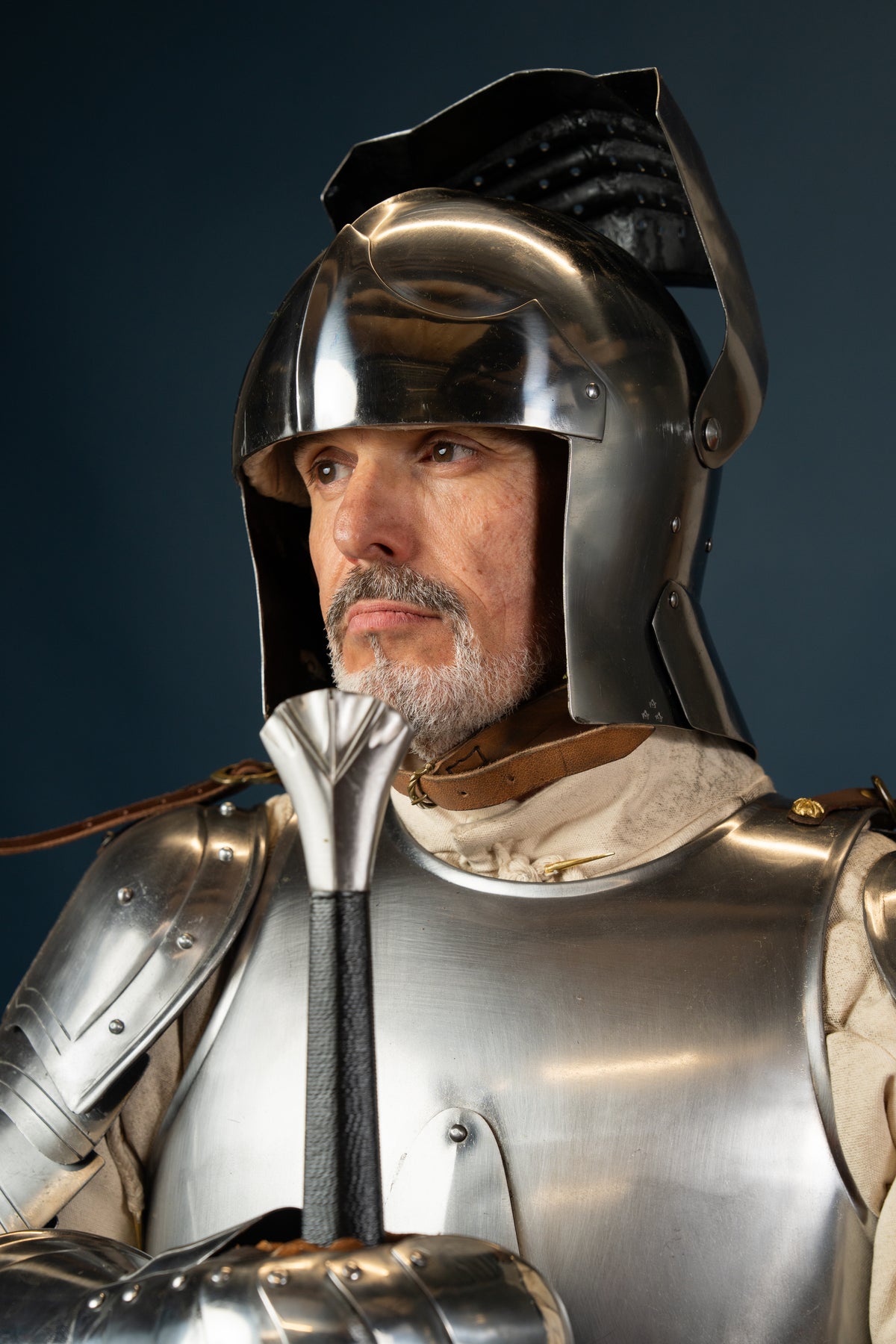 Pūšamā sallet Wallace kolekcija, 2 mm (gatavs kaujai)