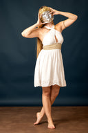 Goddess Dress Persephone, short, white