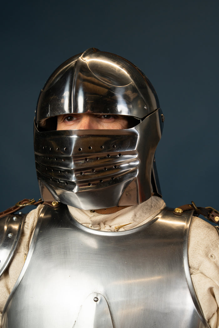 Pūšamā sallet Wallace kolekcija, 2 mm (gatavs kaujai)