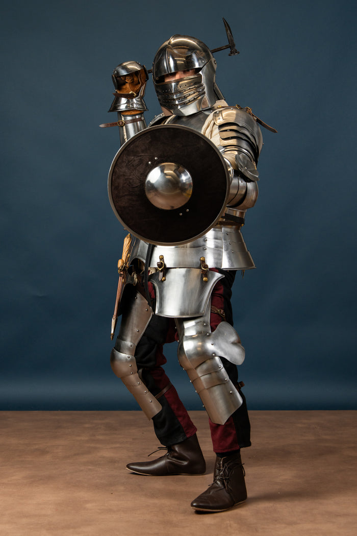 Beukelaar met leren bekleding, type IA maat L, 2 mm (battle-ready)