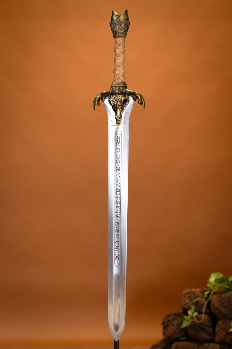 Conan Barbarian Father sword, semi-sharp