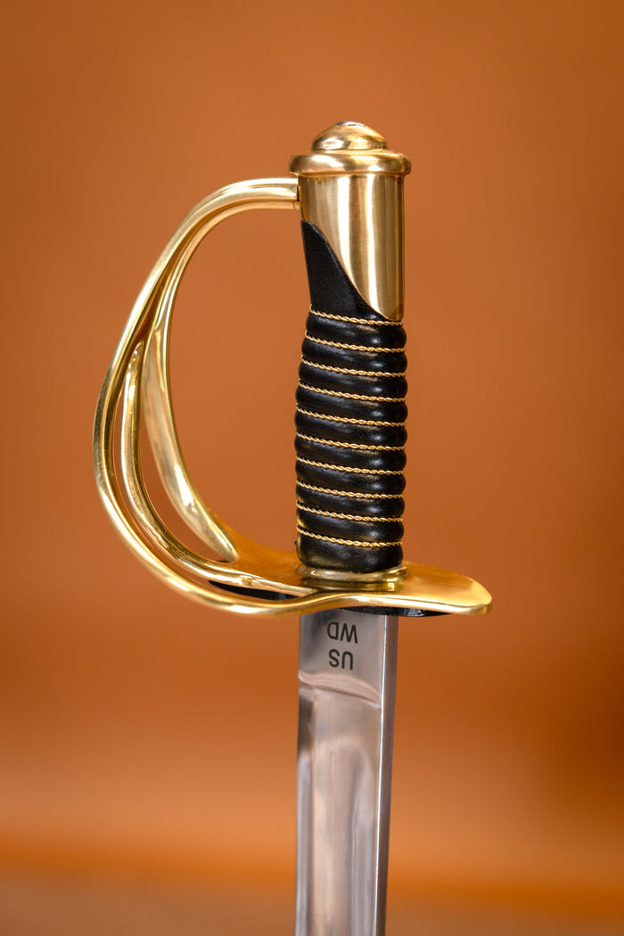 1840 US Army cavalerie sabel met schede, semi-scherp