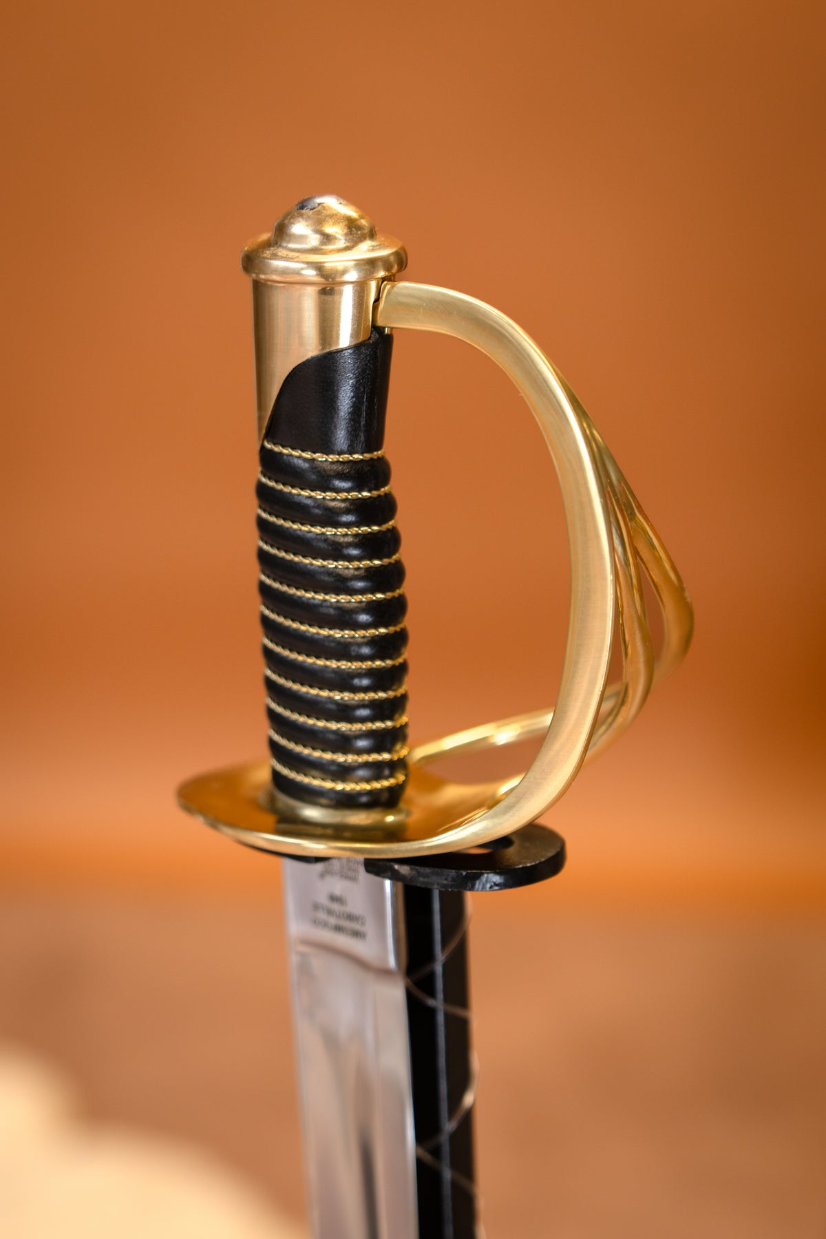 1840 US Army cavalerie sabel met schede, semi-scherp