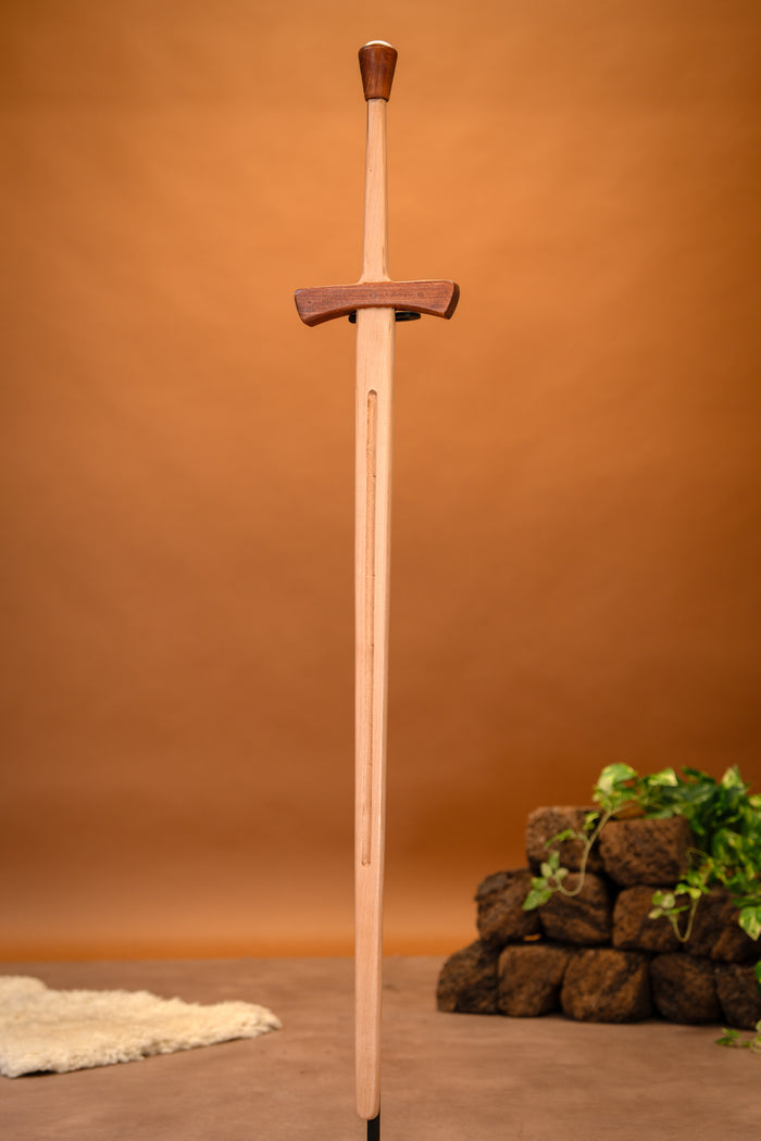 Wooden training sword, two-handed