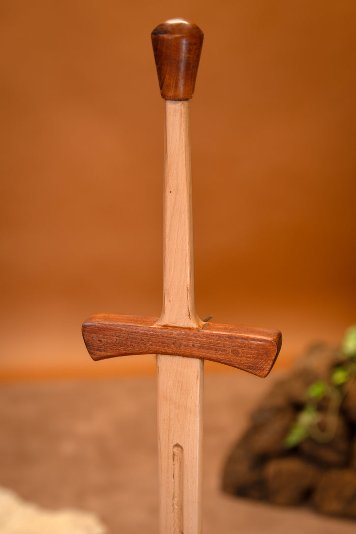 Wooden training sword, two-handed