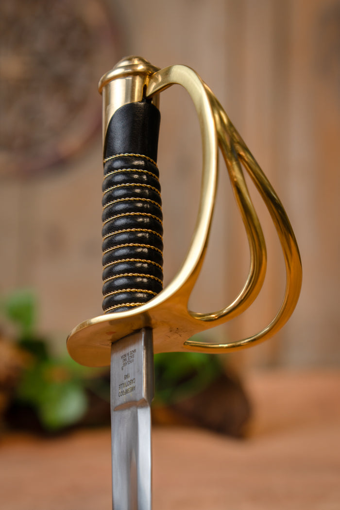 1840 US Army cavalerie sabel met schede, semi-scherp