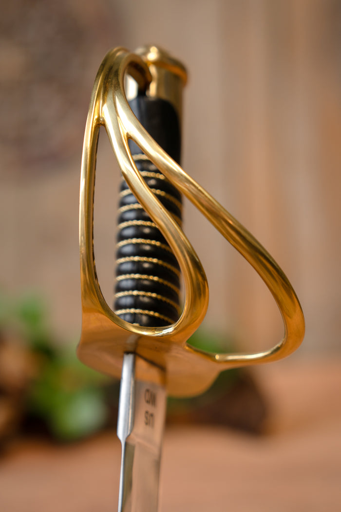 1840 US Army cavalerie sabel met schede, semi-scherp