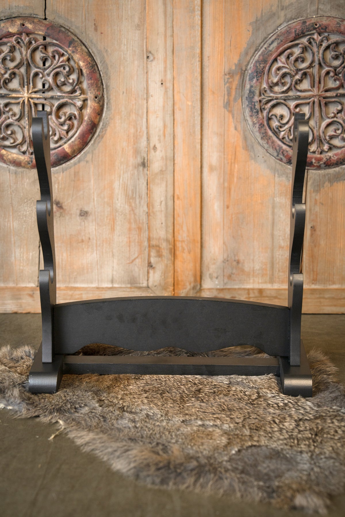 Soporte para tres espadas