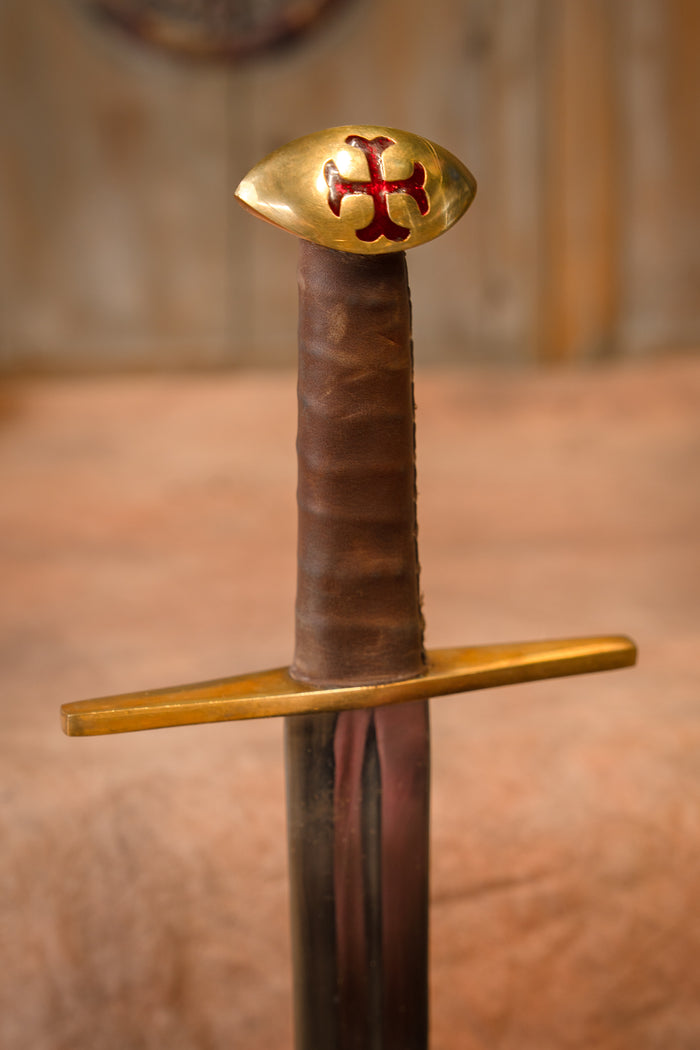Espada Templária Hugo de Payens, semi-afiada