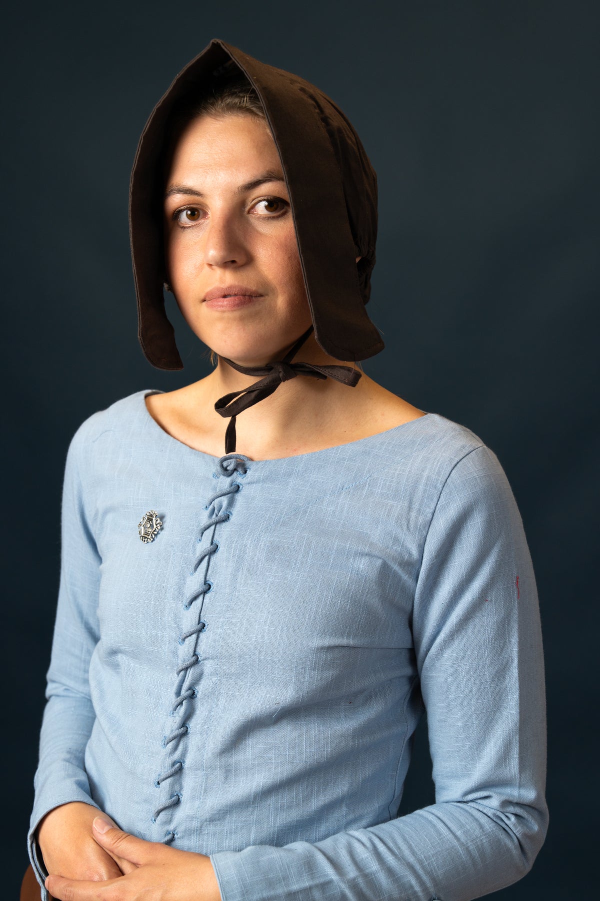 Renaissance dameskap Greta, bruin