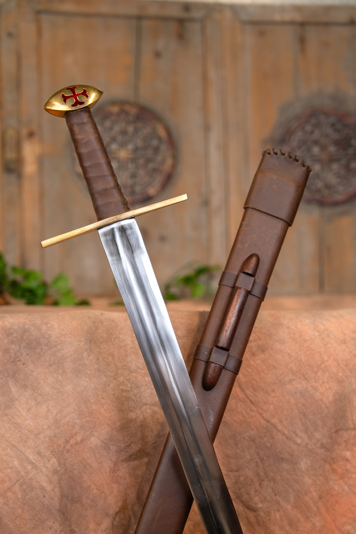 Miecz templariuszy Hugo de Payens, półostry