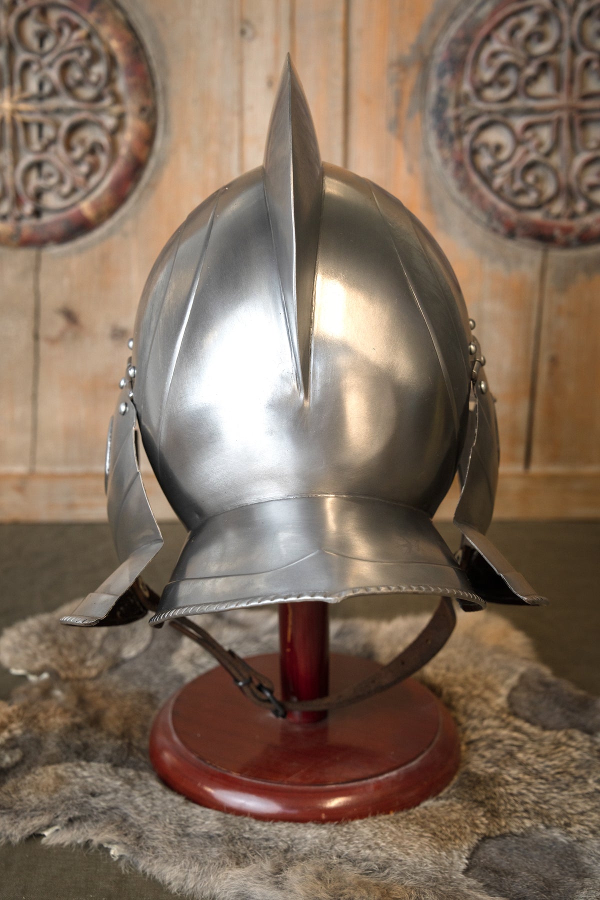 16e eeuwse Burgonet Kaspar gepolijst, 1.2 mm