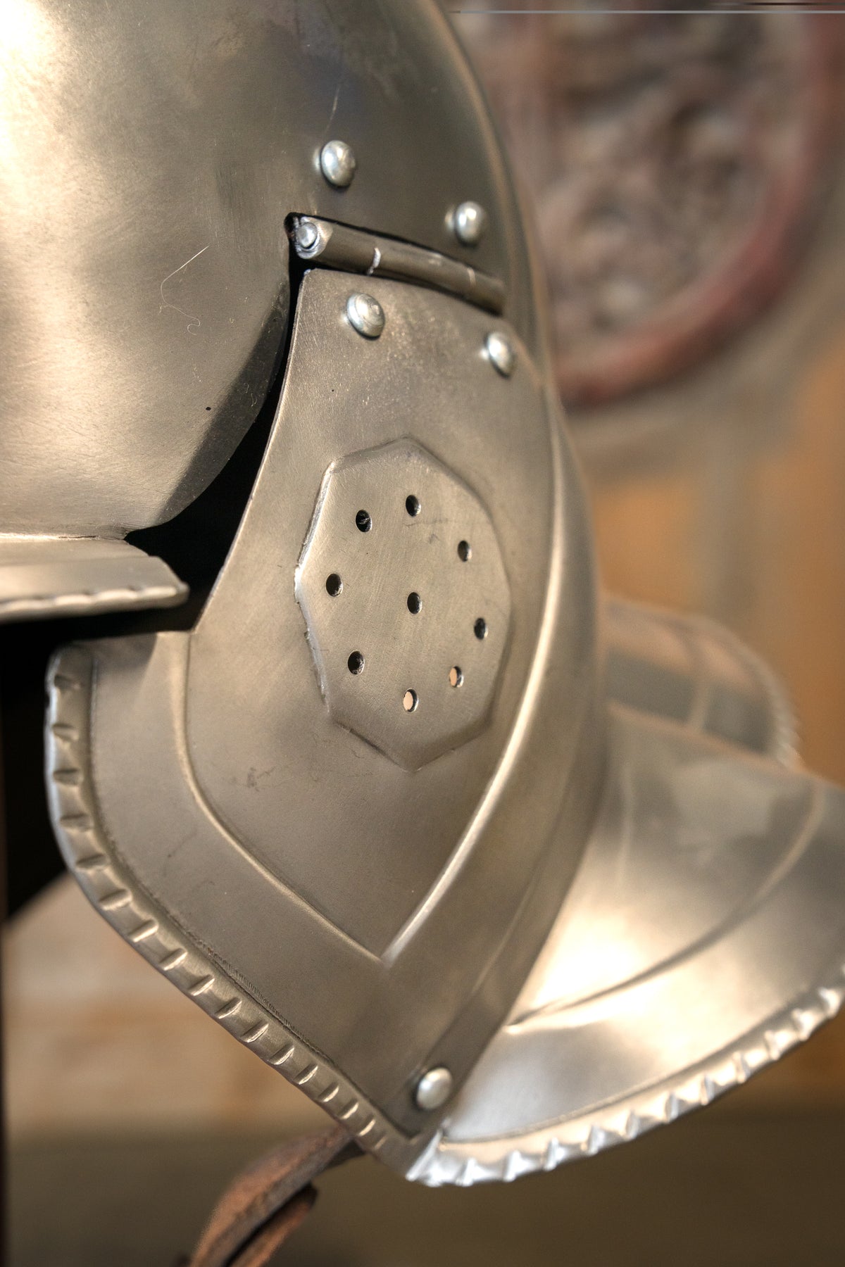 16e eeuwse Burgonet Kaspar gepolijst, 1.2 mm