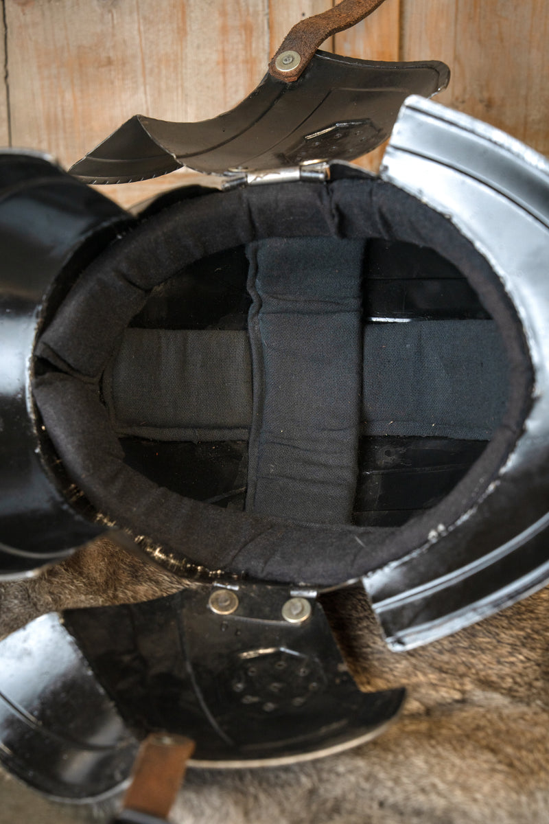 Casco burgonet del siglo XVI Kaspar pulido, 1,2 mm