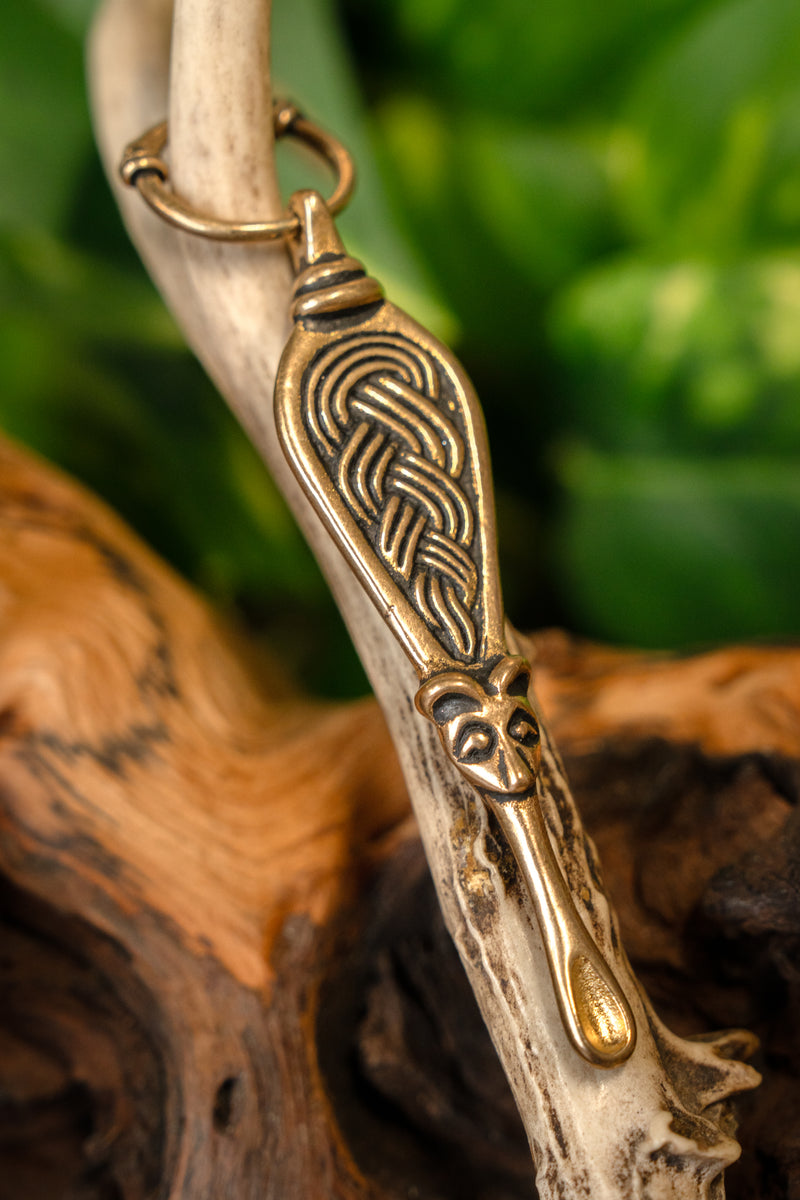 Wikinger Ohrenlöffel Adelsö Bronze