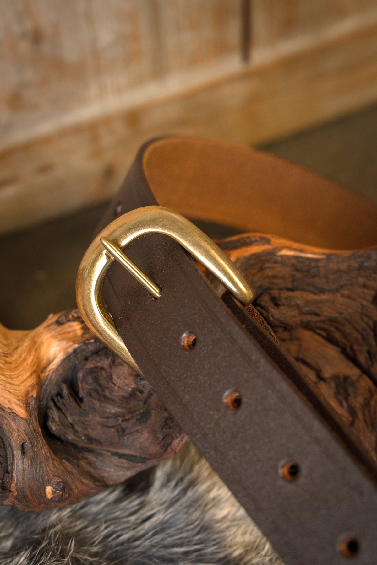 Leren schouderriem voor zwaarden