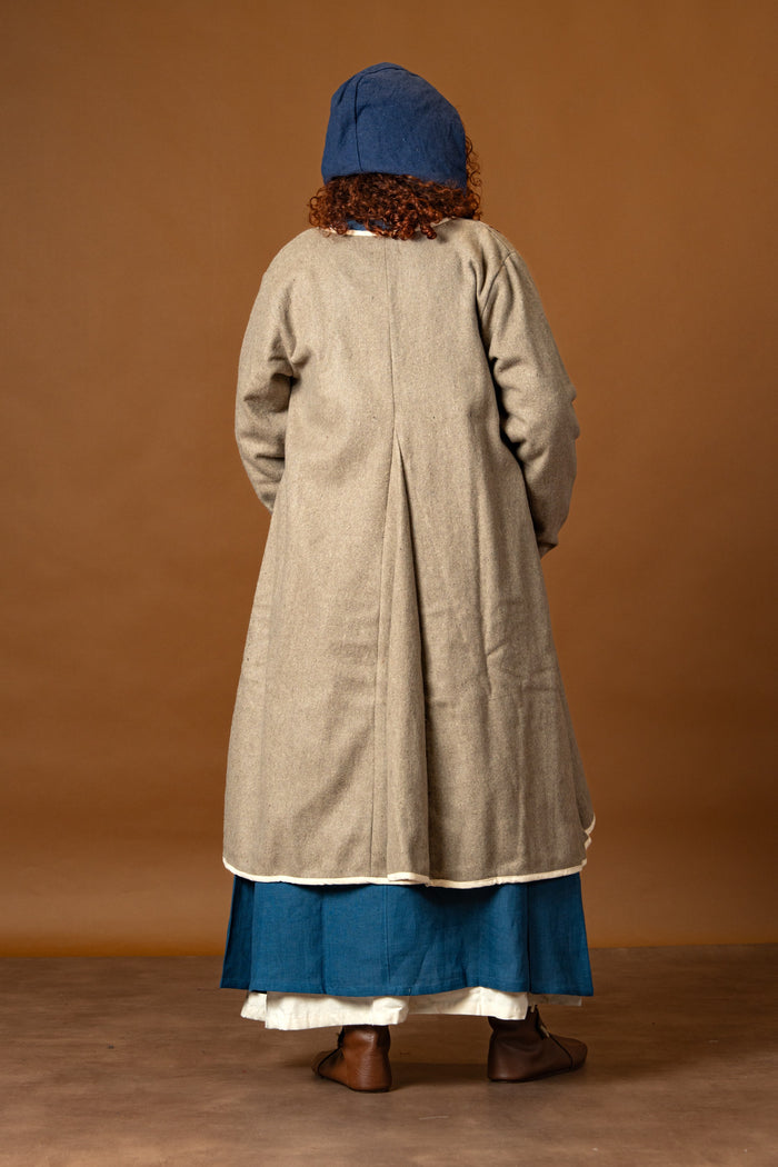 Wikinger Kaftan Skadi sand Wollmix