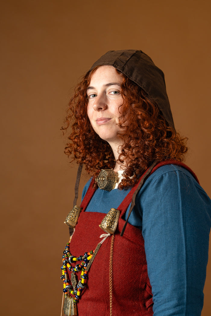 Medieval Coif Jasper, brown