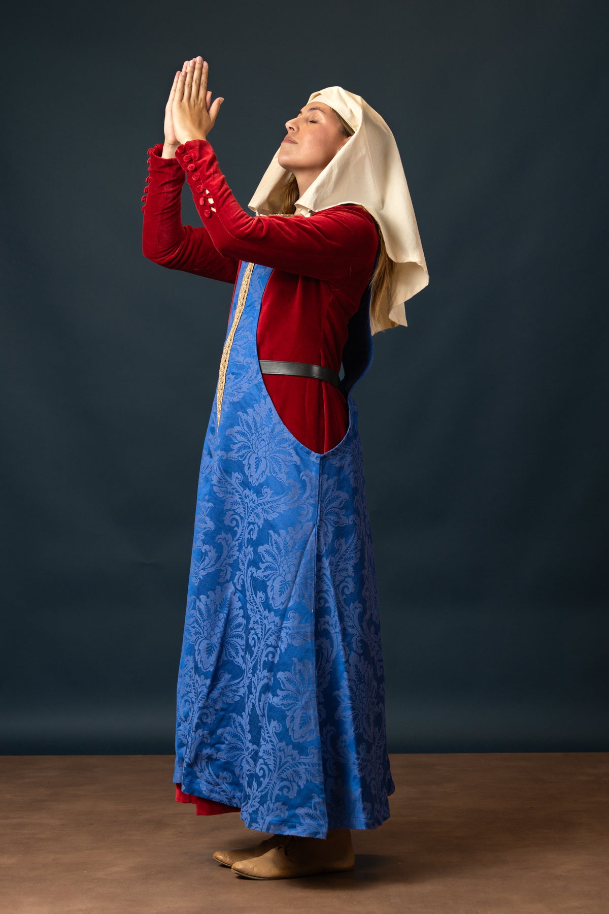 Pellot Leonora, brocade, blue