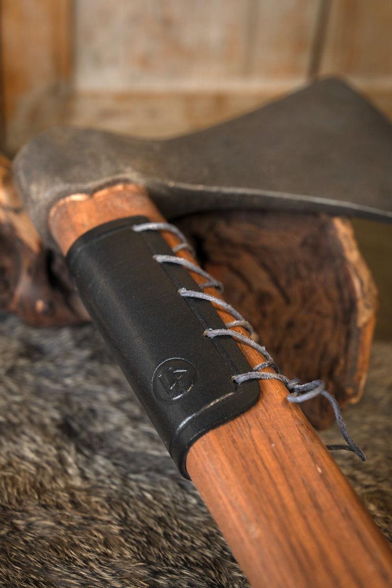 Leder Axtscheide, schwarz