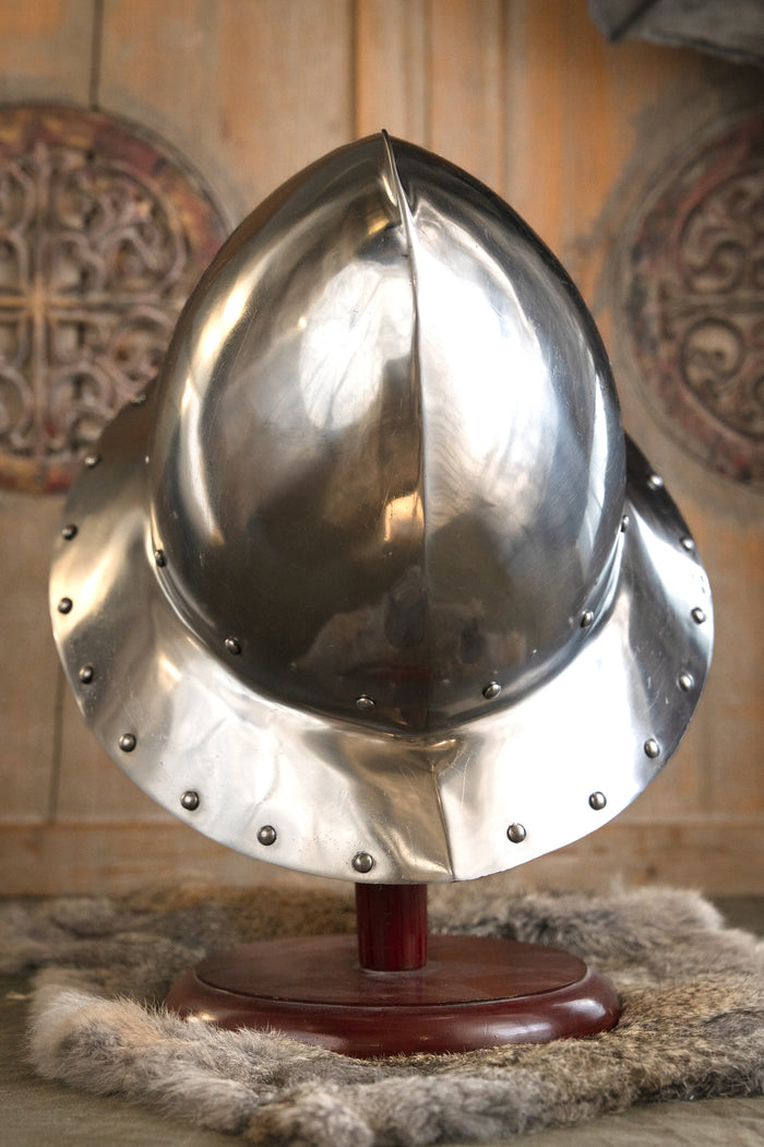 Elmo a calotta borgognone del XV secolo, 2 mm (battle-ready)