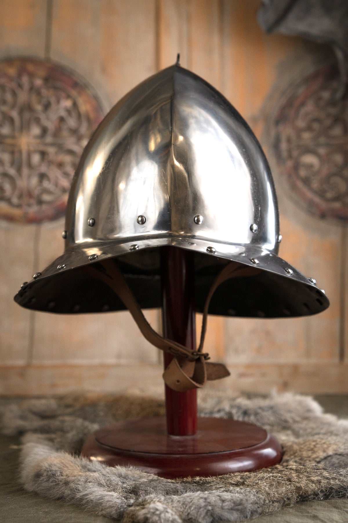 Elmo a calotta borgognone del XV secolo, 2 mm (battle-ready)