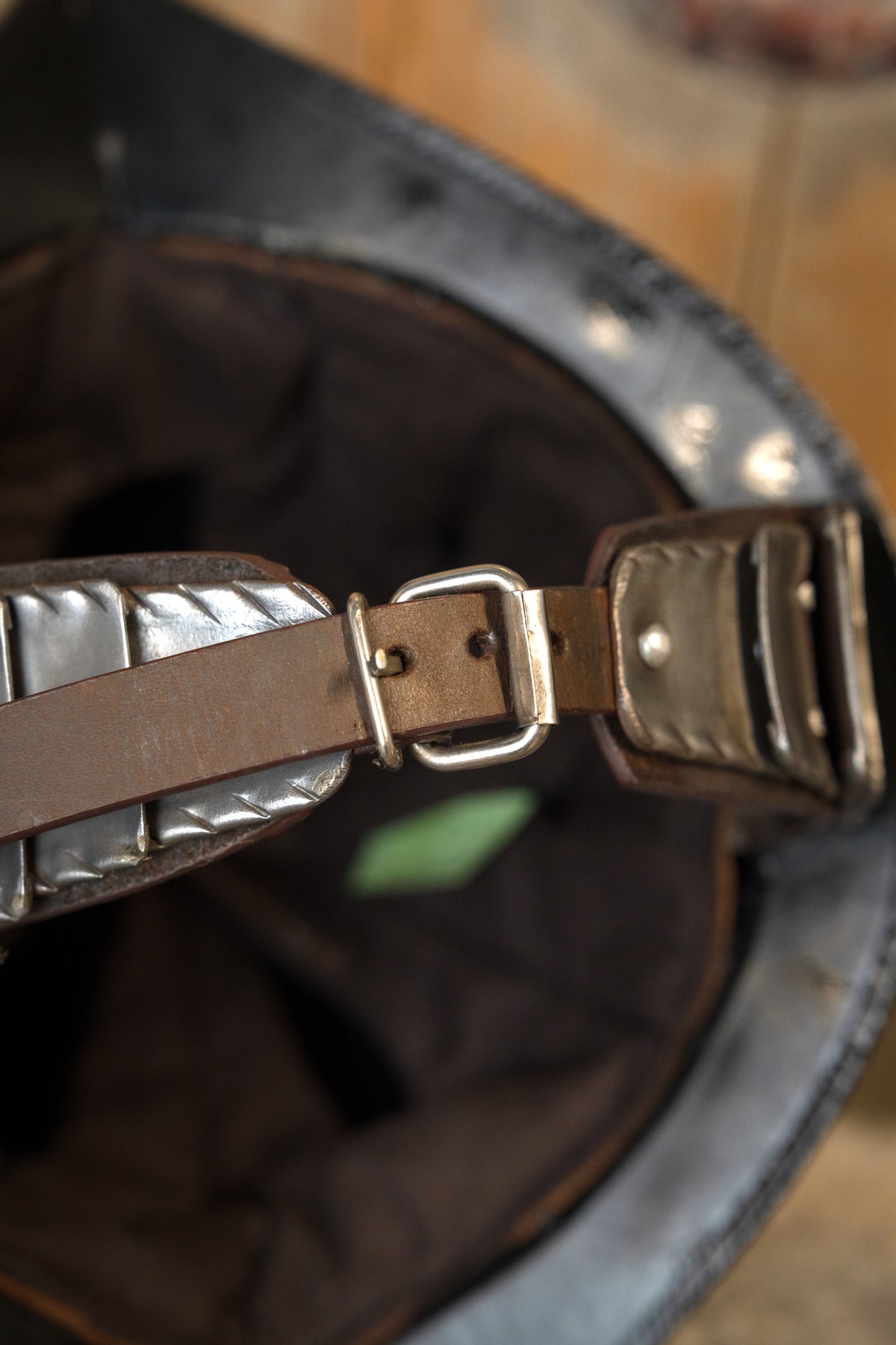 16e eeuwse Spaanse cabasset, antieke afwerking, 1.6 mm