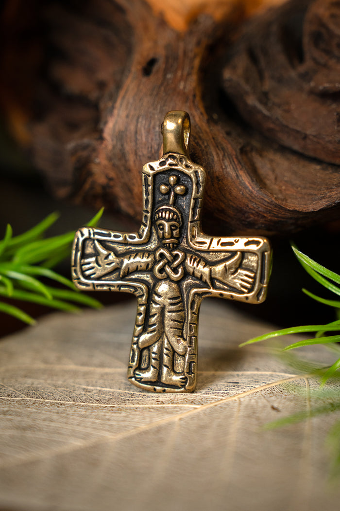 Viking kruis-amulet Gotland, bronze
