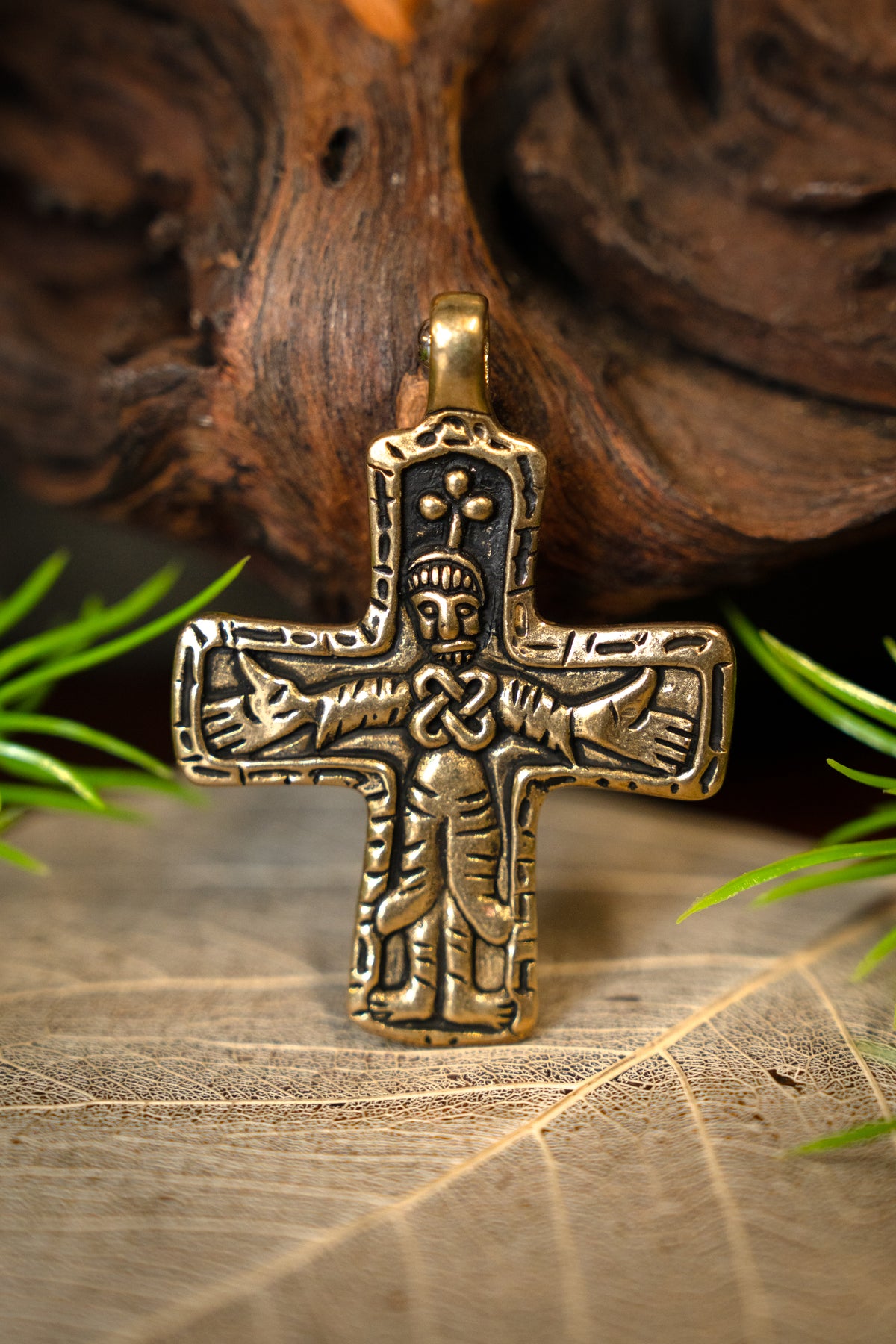 Viking kruis-amulet Gotland, bronze