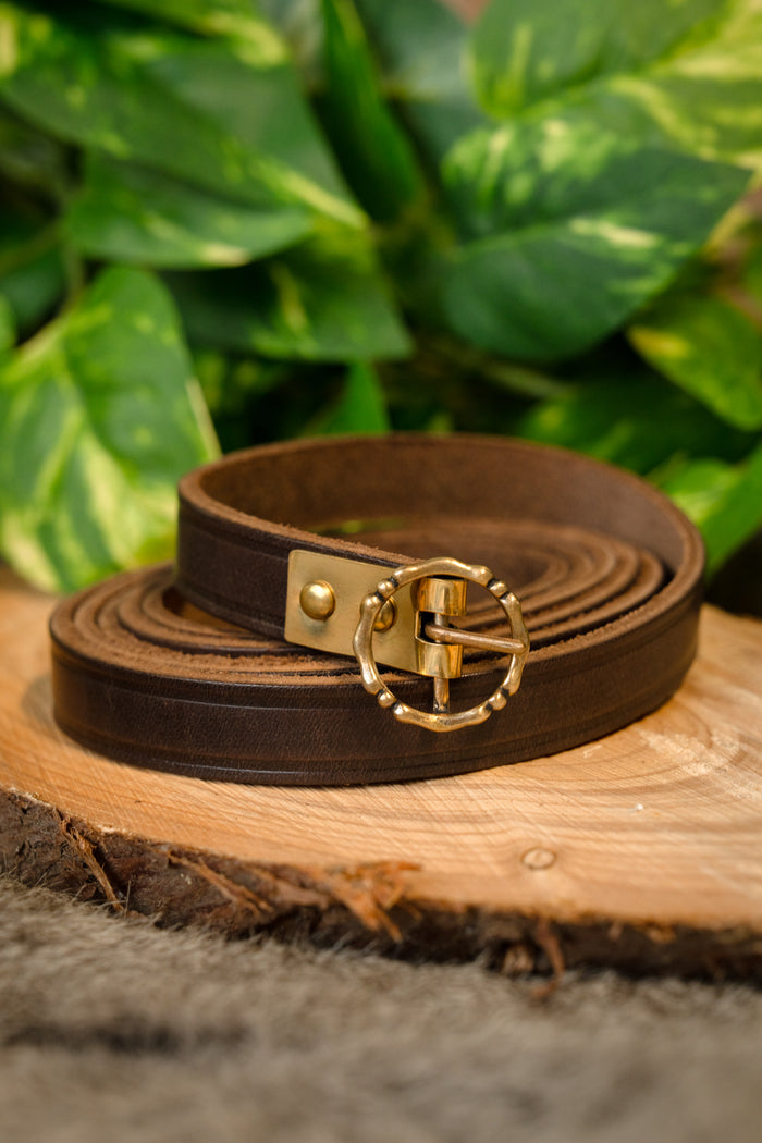 15. århundredes bælte Anjou, 150 cm, brun