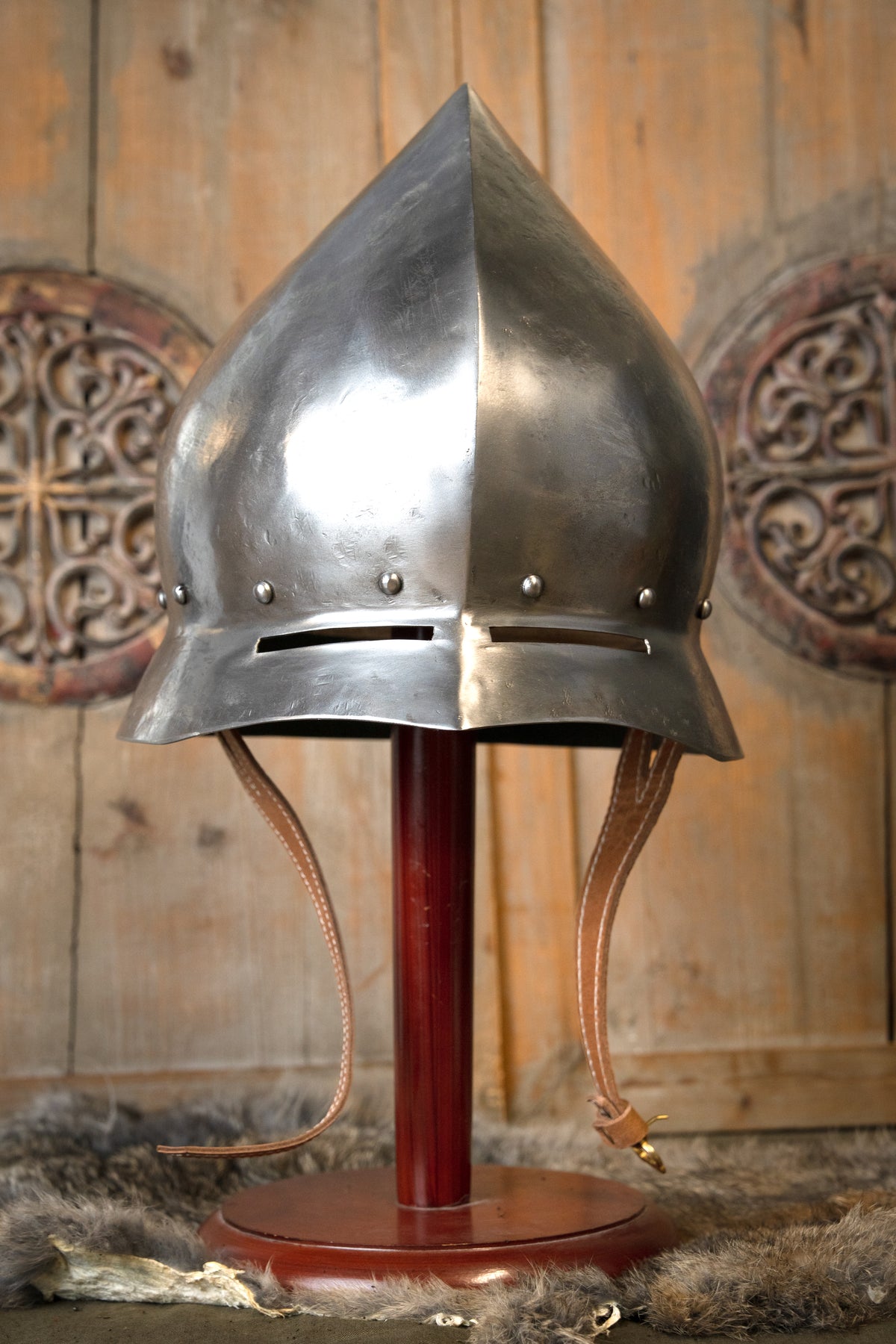 15e eeuwse Duitse ketelhoed met antieke afwerking, 1.6 mm