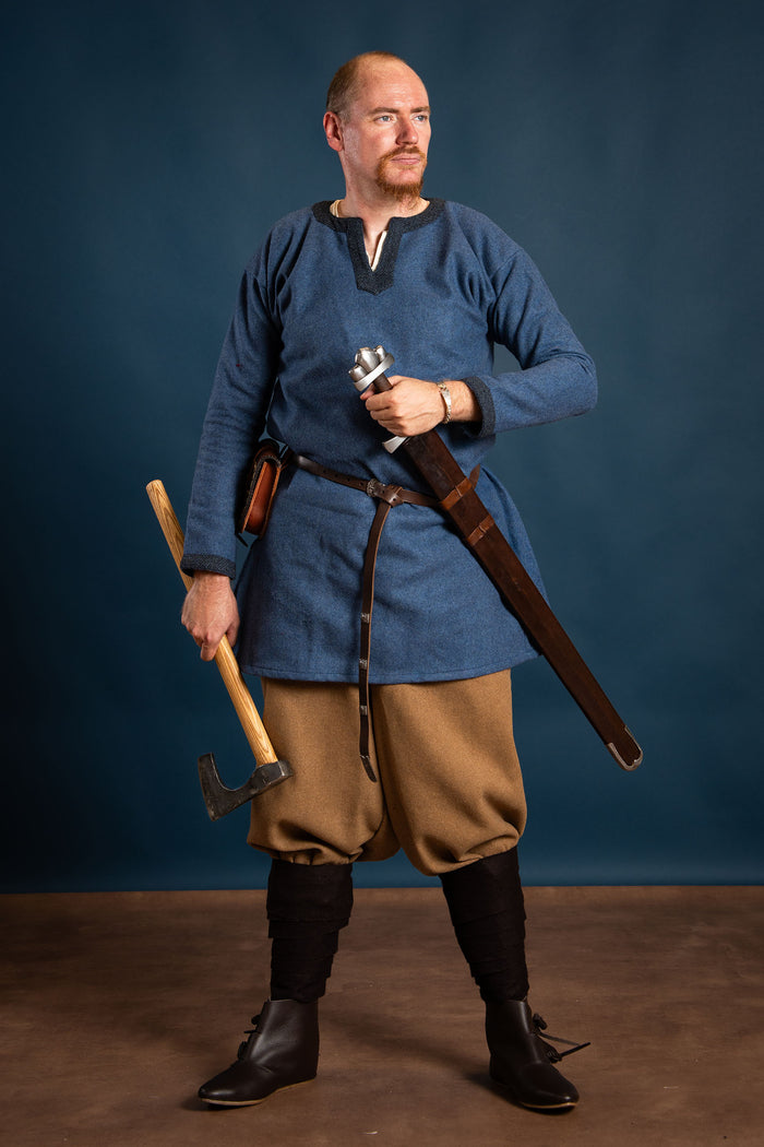 Trousers Offnir, sand, wool blend