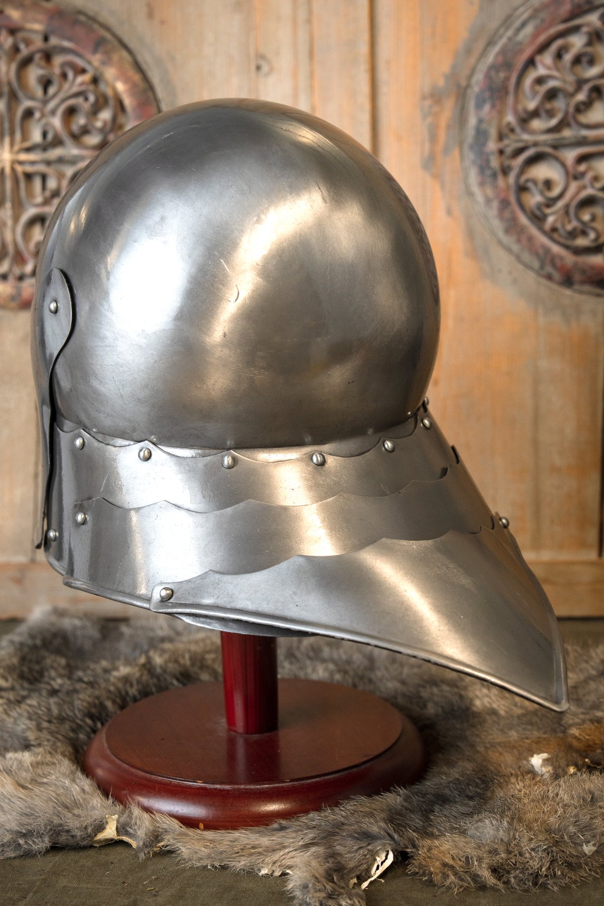 sallet do século XV Mathes, 1,3 mm