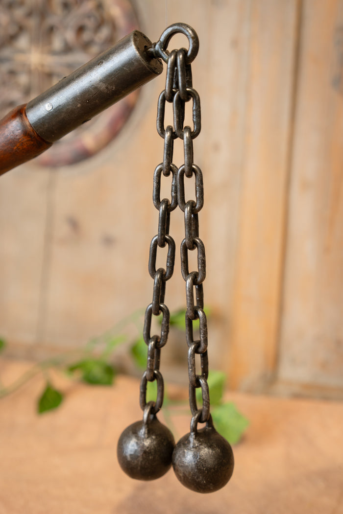 Dubbele middeleeuwse strijdvlegel