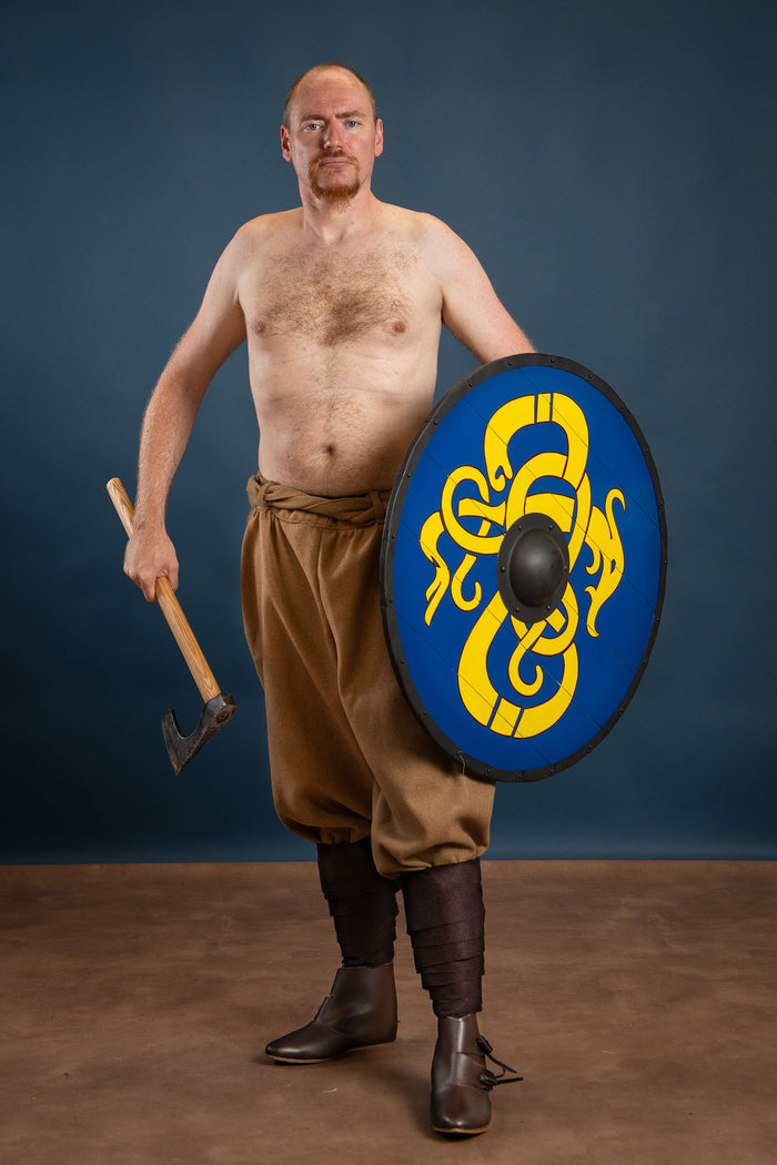 Byxor Offnir, sandfärgade, ullmix