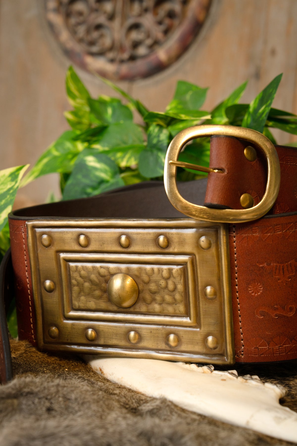 Barbaren Gürtel, braun