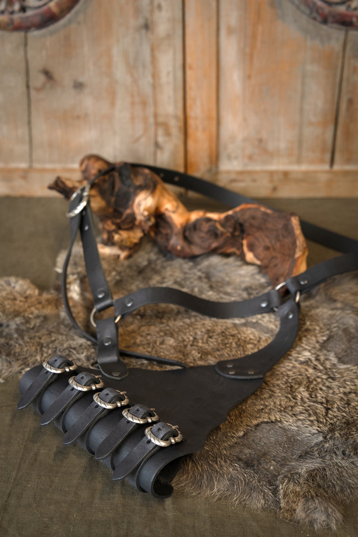 Rapier baldric, 16th-17th century, black