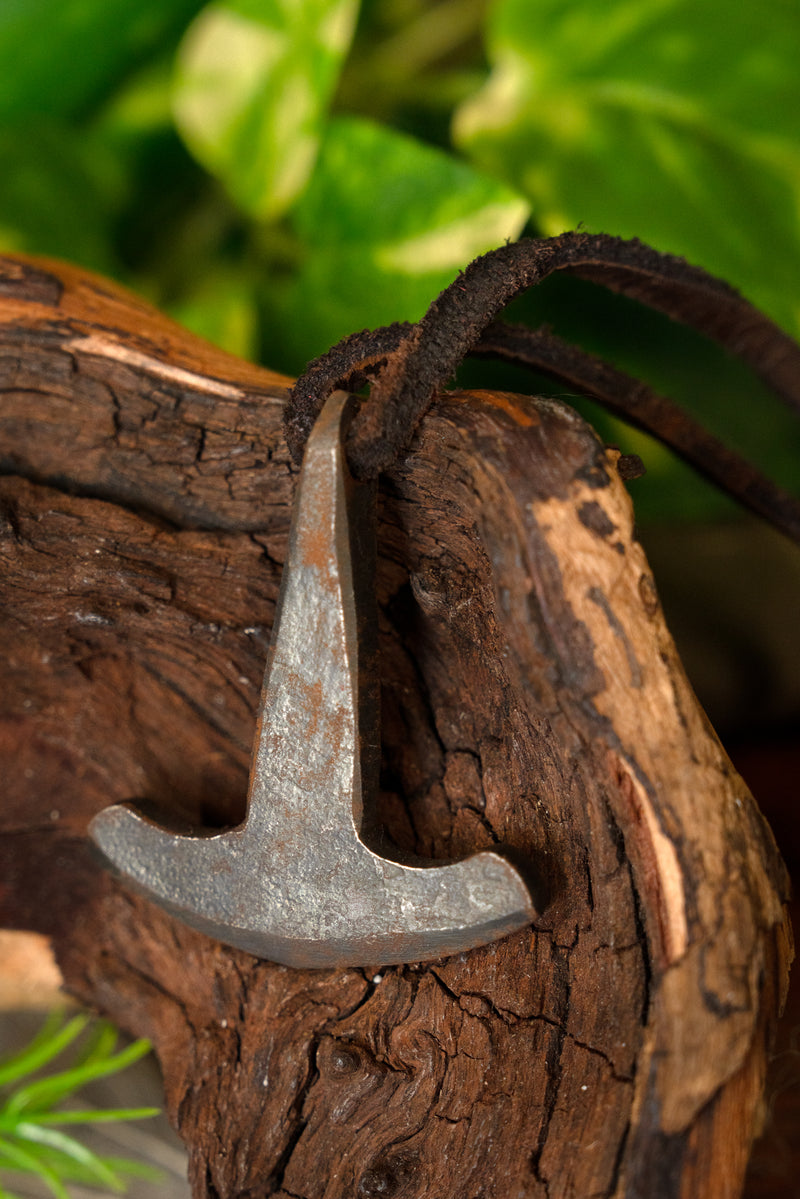 Marteau de Thor, fer en cuir en fer forgé